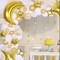 54-Pack Star & Moon Foil Balloons – 50 Gold Stars + 4 Large Moons for Baby Shower, Birthday & Wedding Party Decor